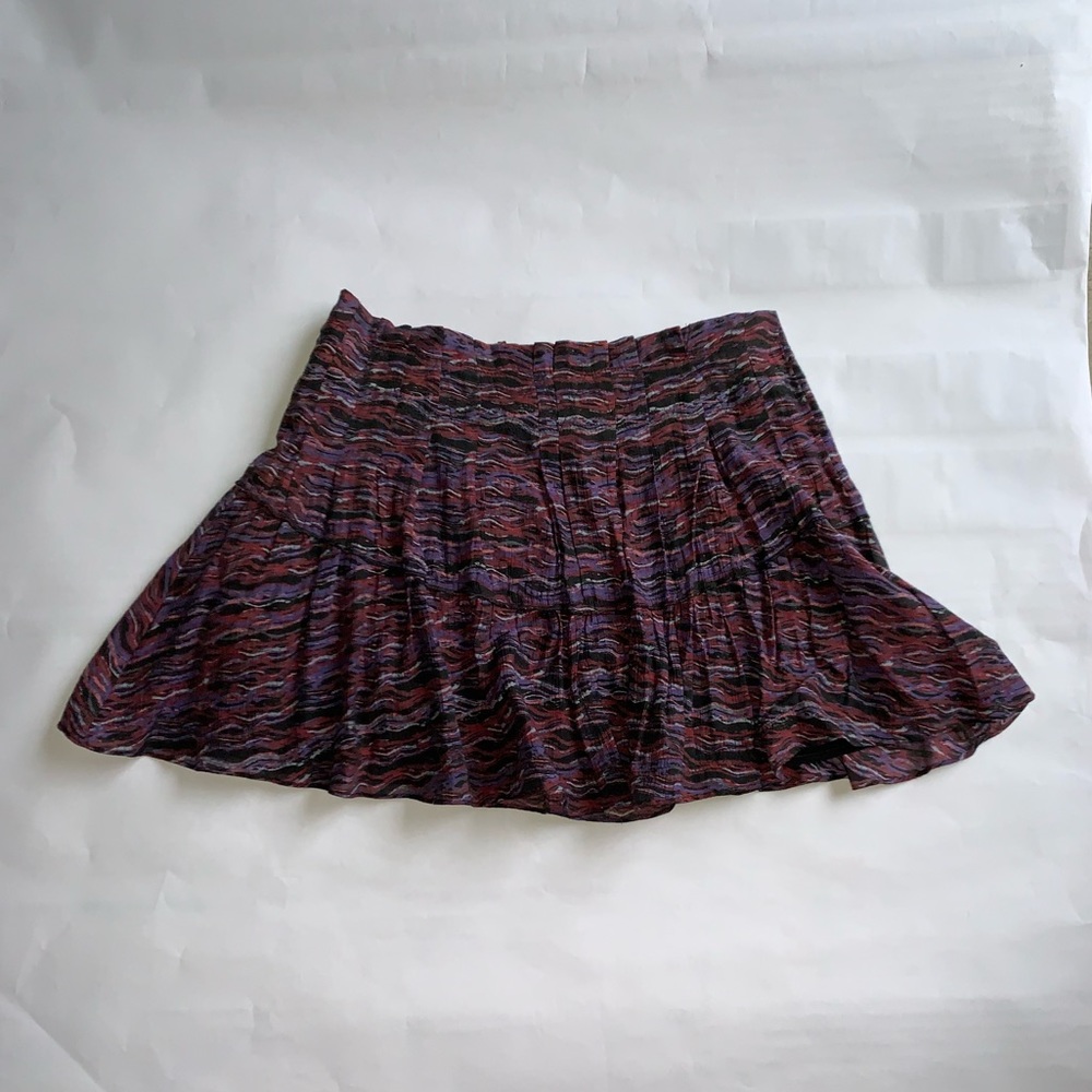 NWOT Free People Size 4 Pleated Ruffle Skirt